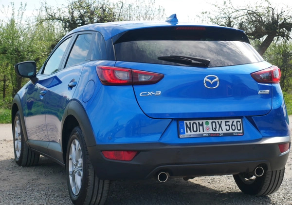 Mazda CX-3 cena 72900 przebieg: 47565, rok produkcji 2017 z Mirsk małe 742